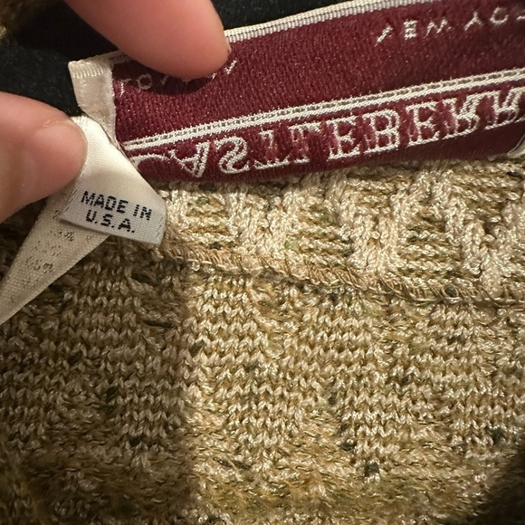 Vintage 80’s Castleberry Wool Cardigan in Brown Size 8/M - Picture 5 of 8